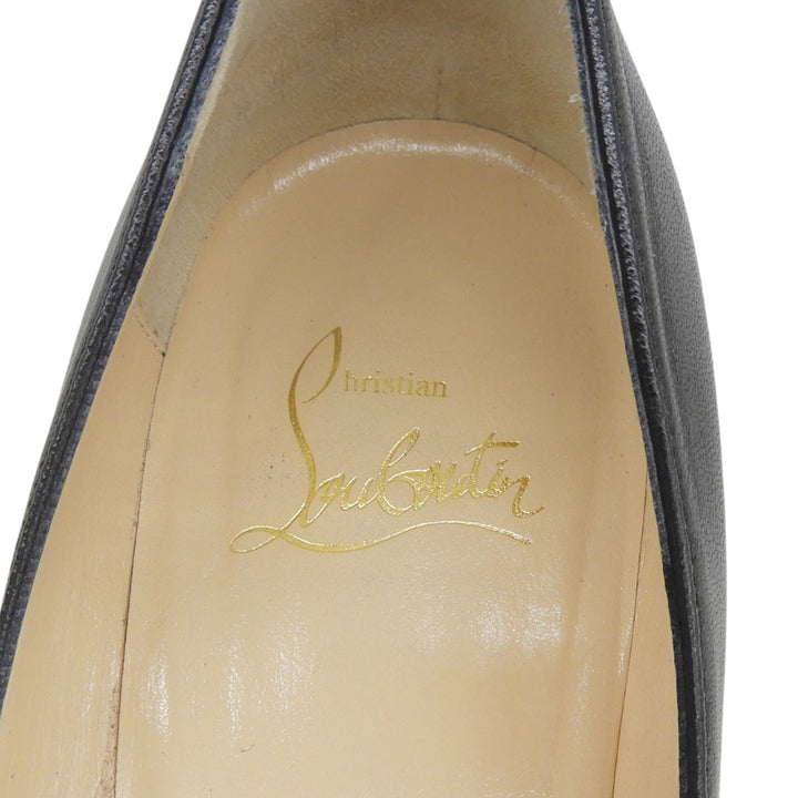 Great Christian Louboutin pumps SPIKY SHELL With studs black leather Women 36.5