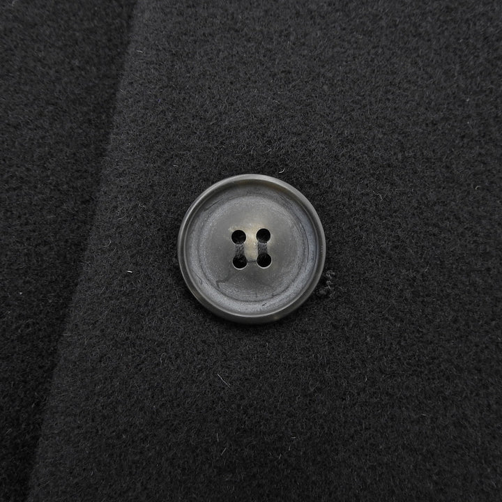 Excellent Hevo Chester coat Notched lapel single-breasted black wool mens 52