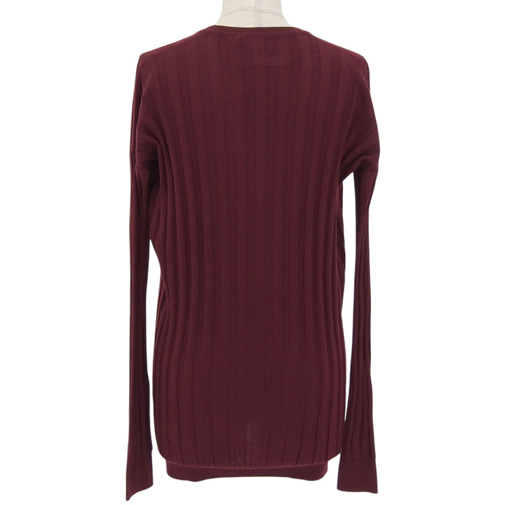 Pristine Plan C knit V neck Bordeaux wool Women 36 MVCMA03K00FW003