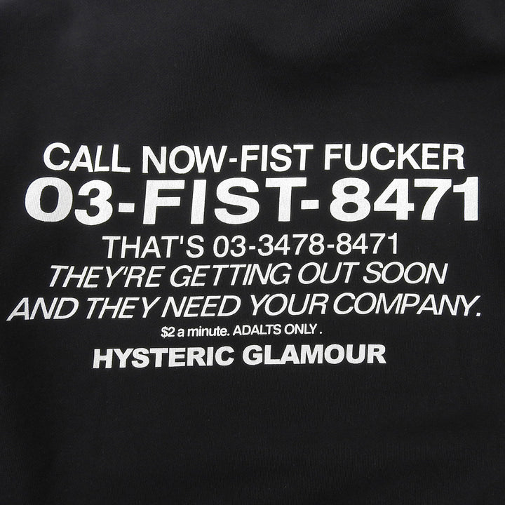Excellent Richardson HYSTERIC GLAMOUR hoodie pullover black cotton mens S