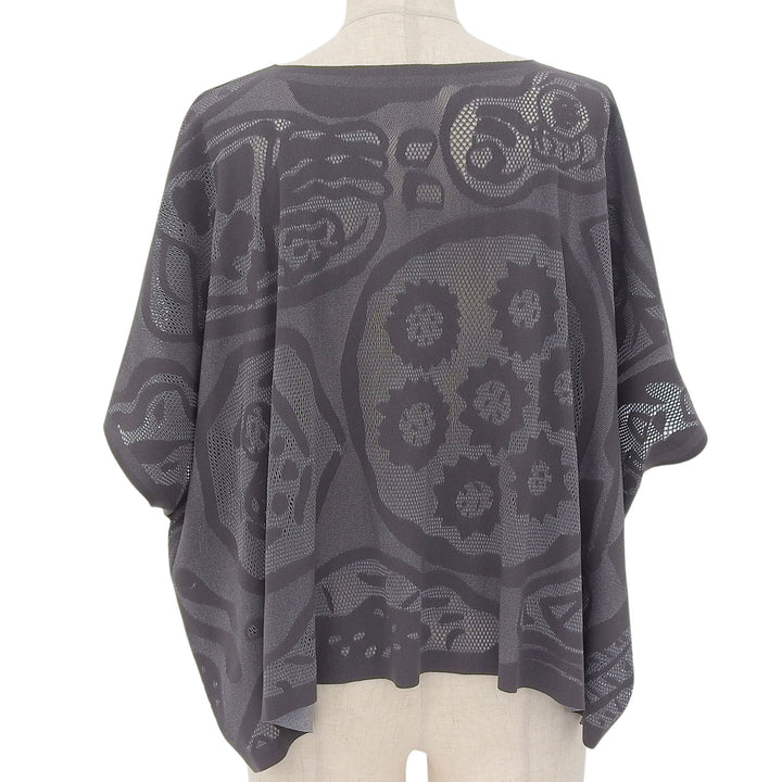 Excellent PLEATS PLEASE T-shirt A-POC Short Sleeve gray Nylon Women PP41KK921