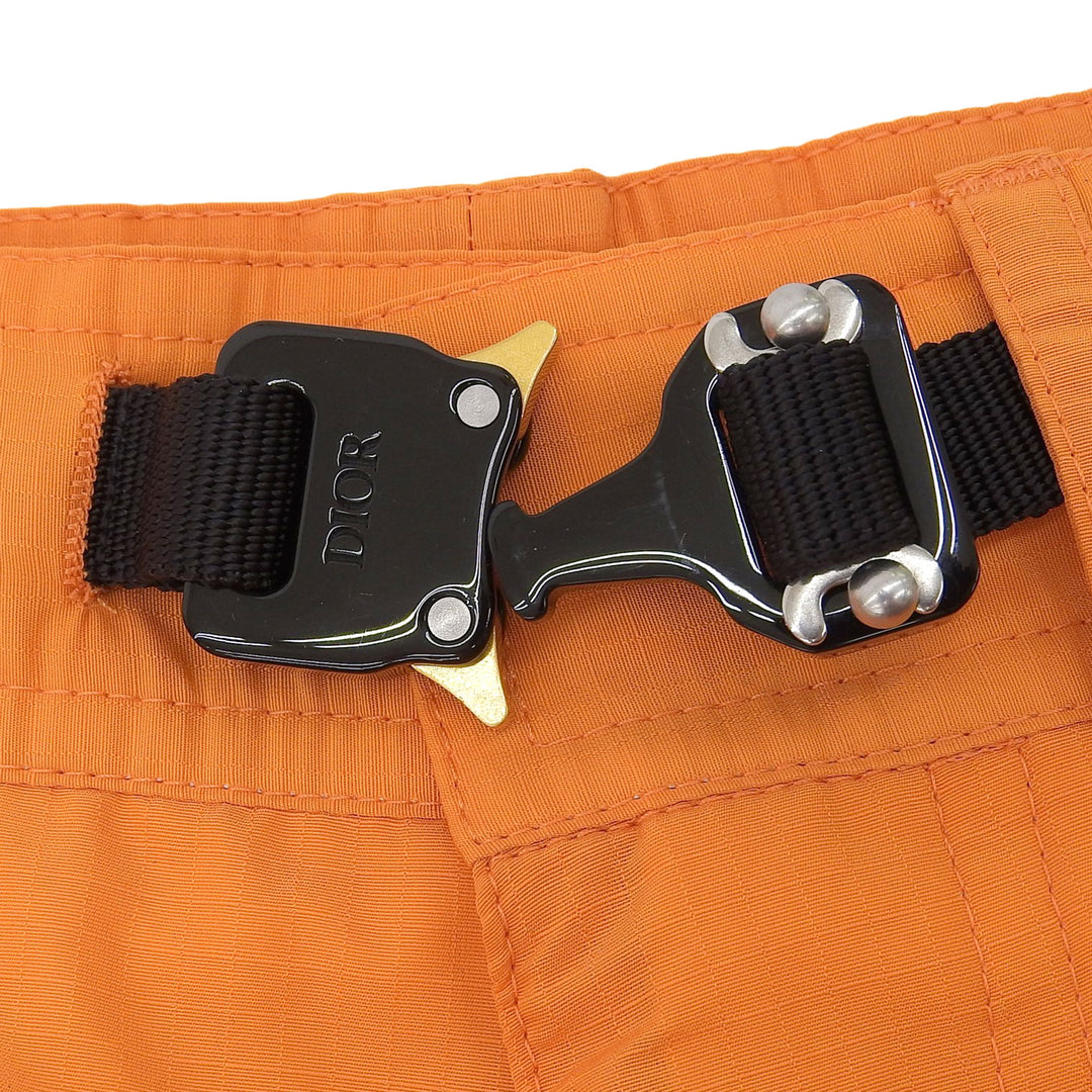 Excellent DIOR Shorts Logo patch belt design shorts Orange mens 48 293C179A4717