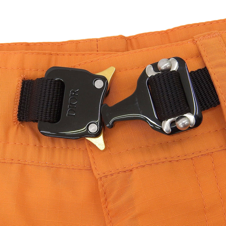 Excellent DIOR Shorts Logo patch belt design shorts Orange mens 48 293C179A4717