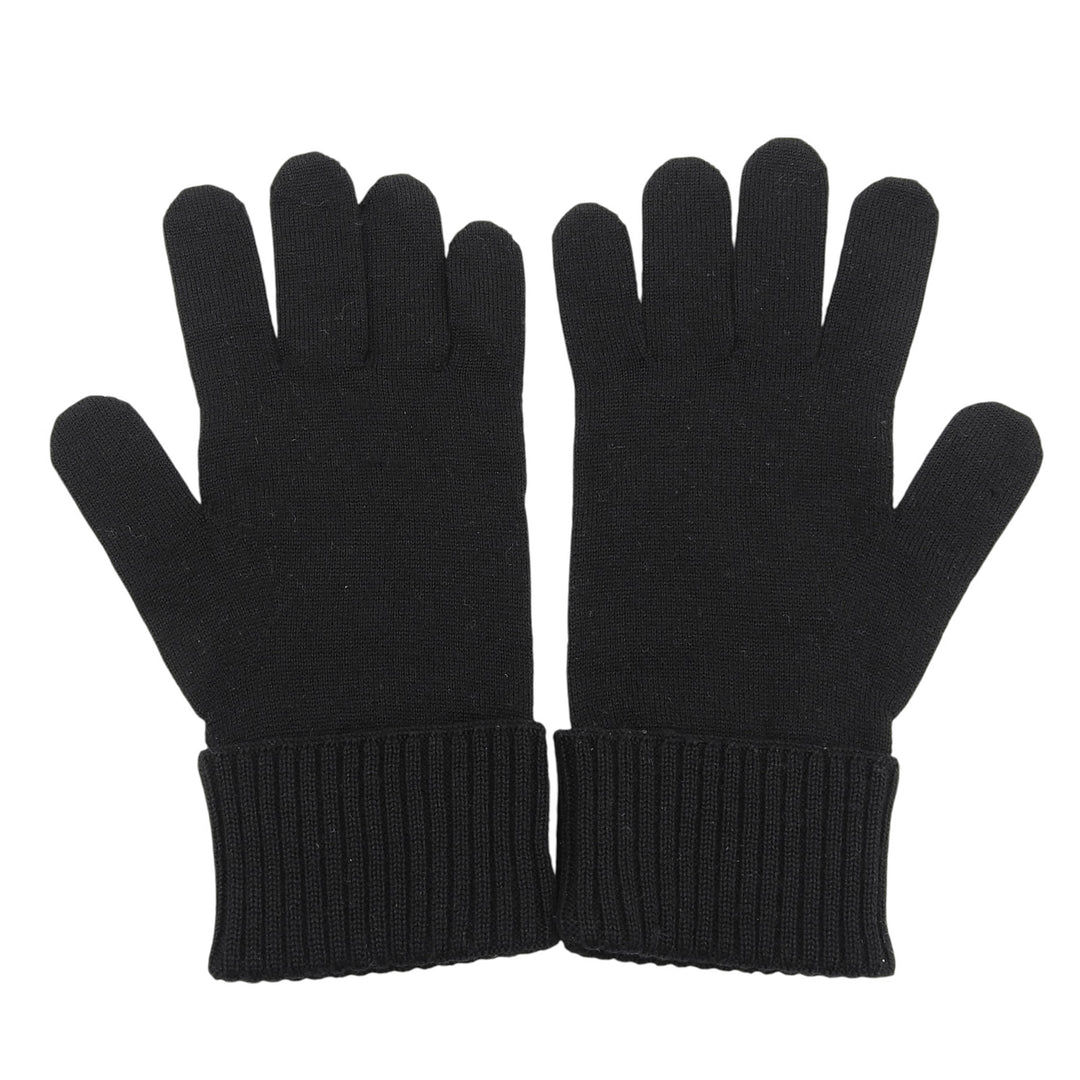 Excellent LOUIS VUITTON gloves Gompty Damier LV logo knit gloves wool mens