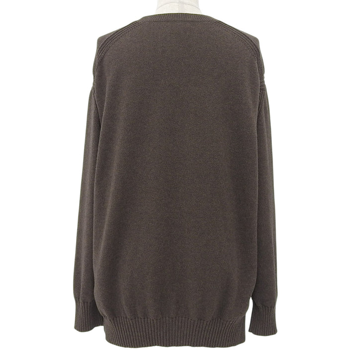 Excellent DRAWER knit crew neck low gauge Brown cotton Women 1 6513－000001
