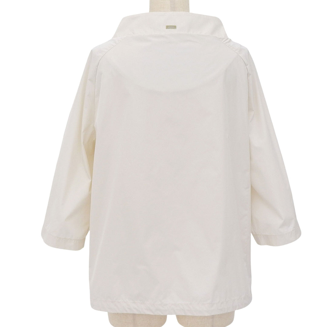 Excellent Herno Nylon jacket Ivory polyester Women 44 GI0130D