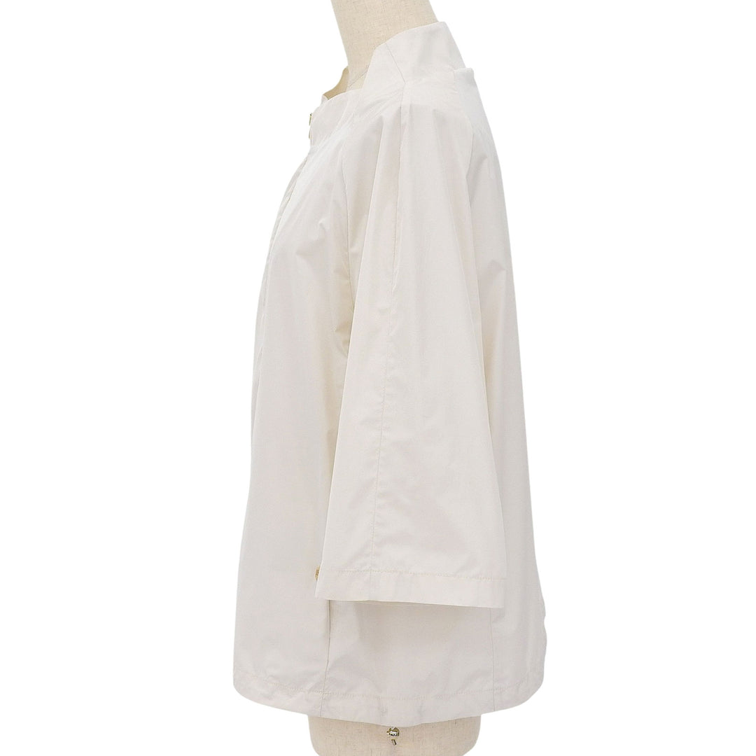 Excellent Herno Nylon jacket Ivory polyester Women 44 GI0130D