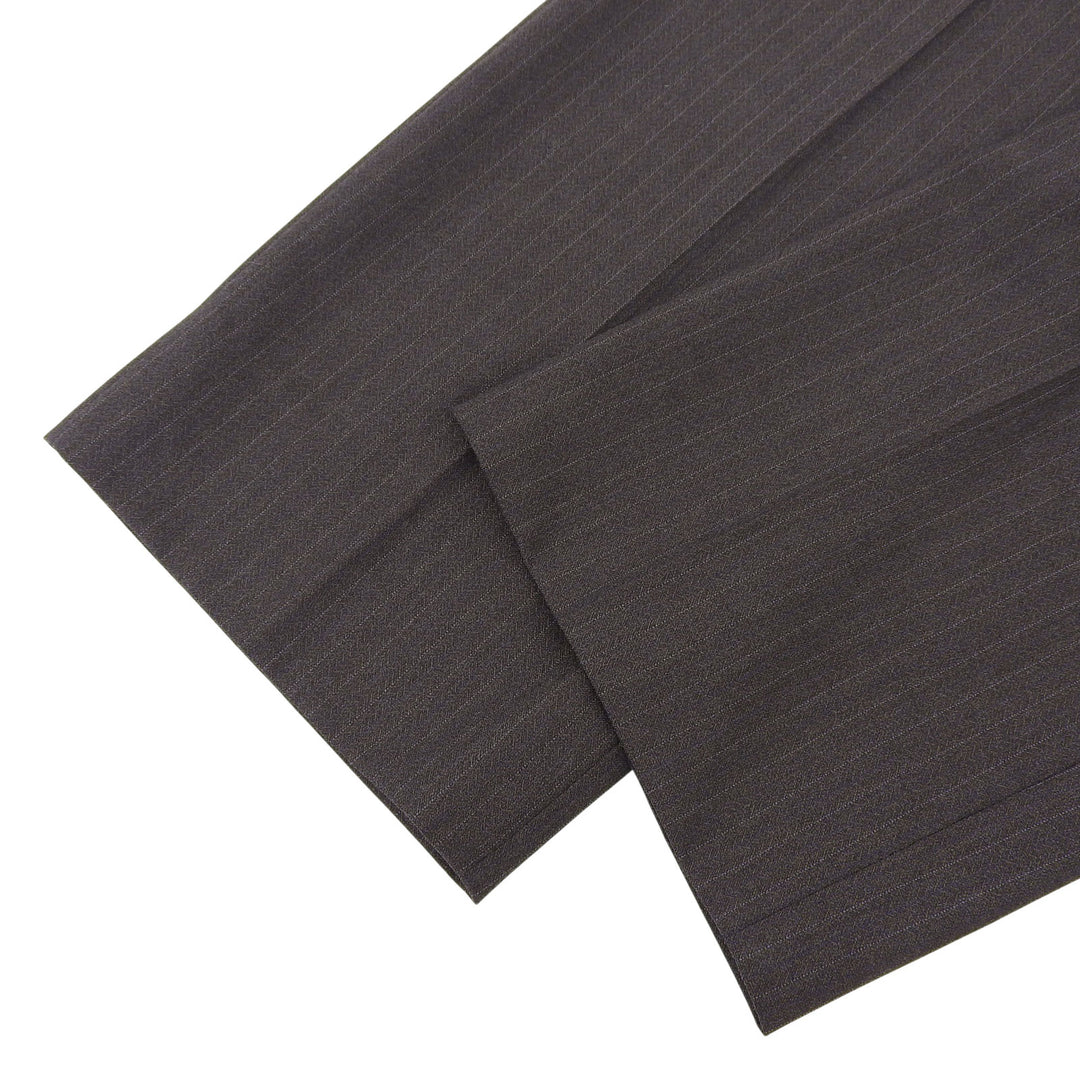 Pristine GUCCI slacks stripe Charcoal gray wool mens 46 675273