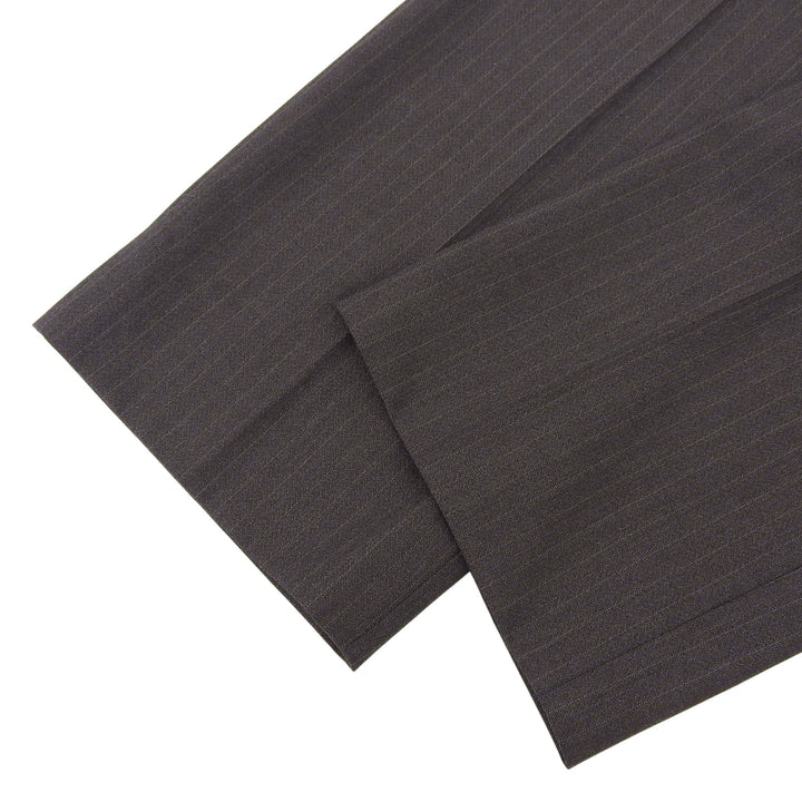 Pristine GUCCI slacks stripe Charcoal gray wool mens 46 675273
