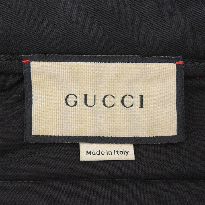 Pristine GUCCI slacks stripe Charcoal gray wool mens 46 675273