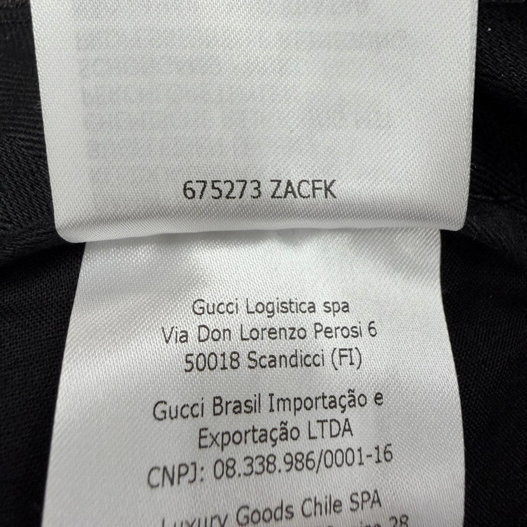 Pristine GUCCI slacks stripe Charcoal gray wool mens 46 675273