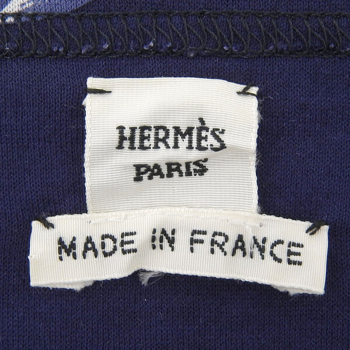 Excellent HERMES T-shirt Robe du Soir Portneck black cotton Women S