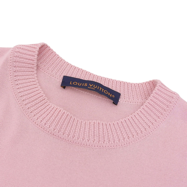 Excellent LOUIS VUITTON Short sleeve knit pink cotton mens S