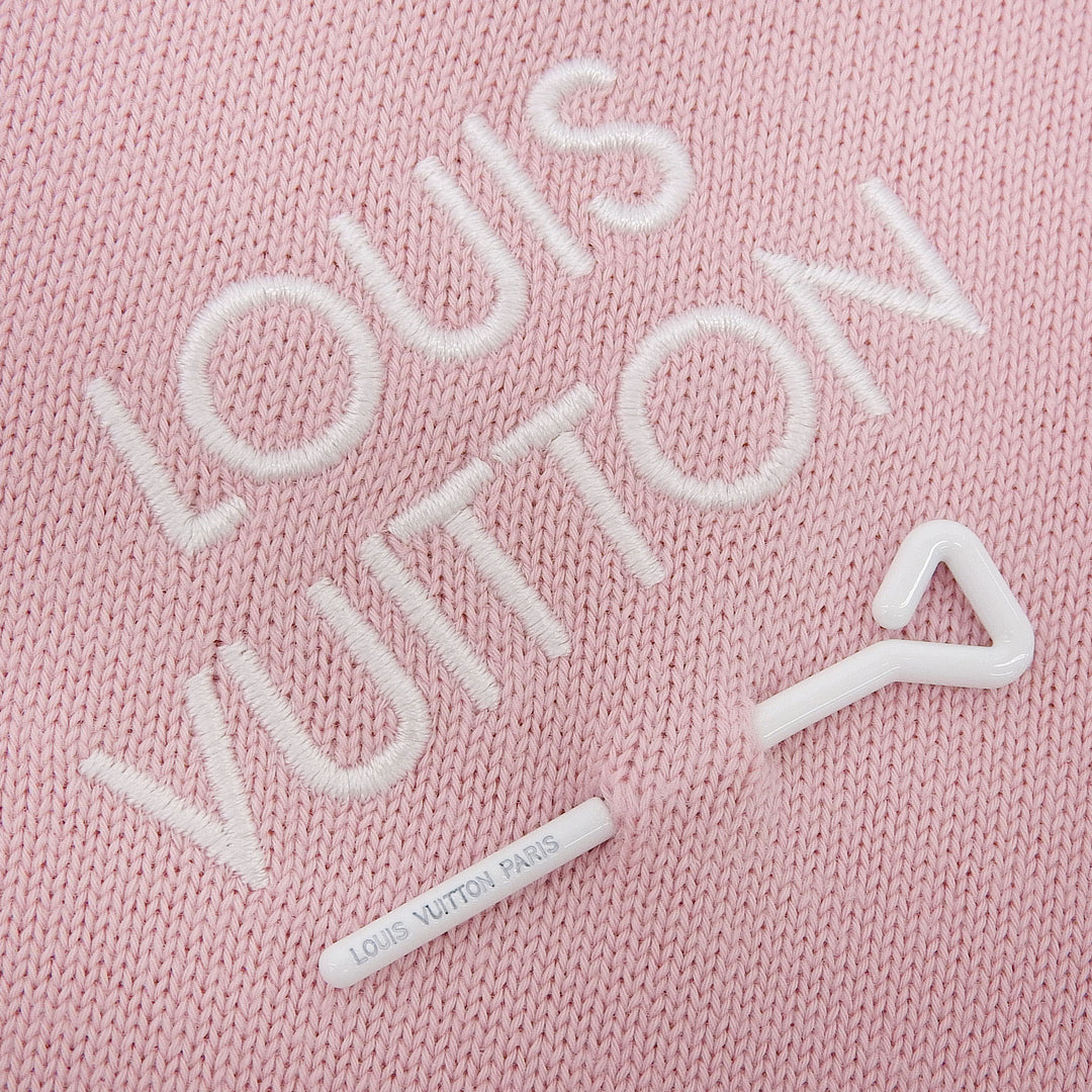 Excellent LOUIS VUITTON Short sleeve knit pink cotton mens S