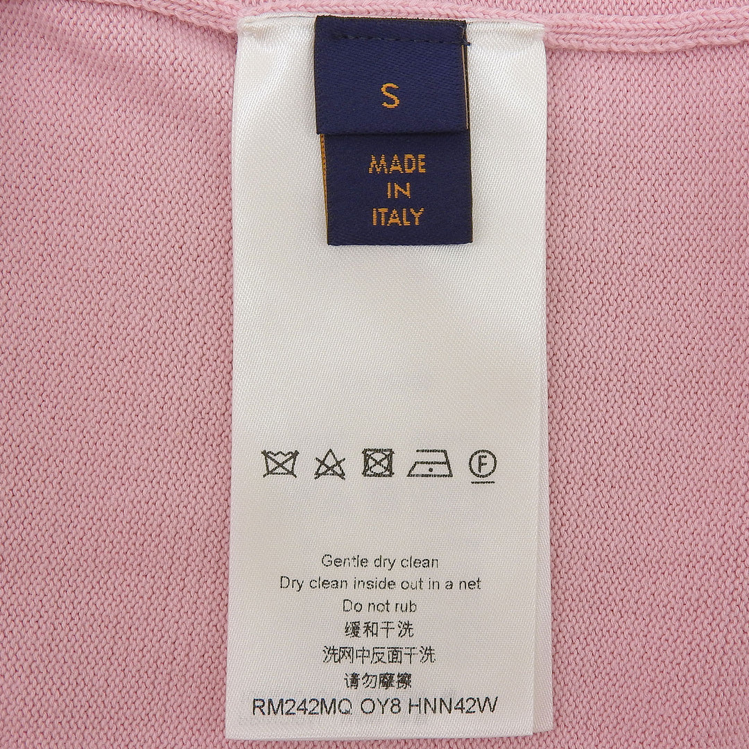 Excellent LOUIS VUITTON Short sleeve knit pink cotton mens S
