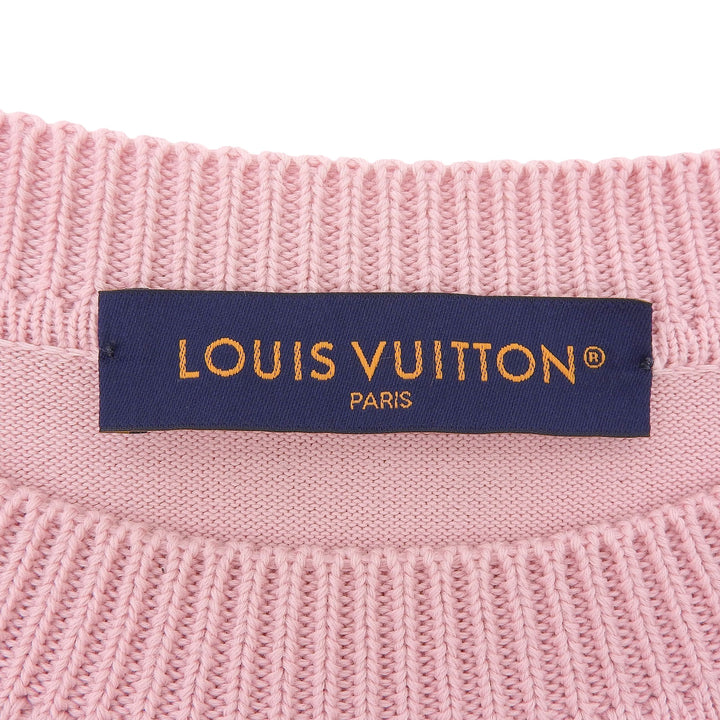 Excellent LOUIS VUITTON Short sleeve knit pink cotton mens S