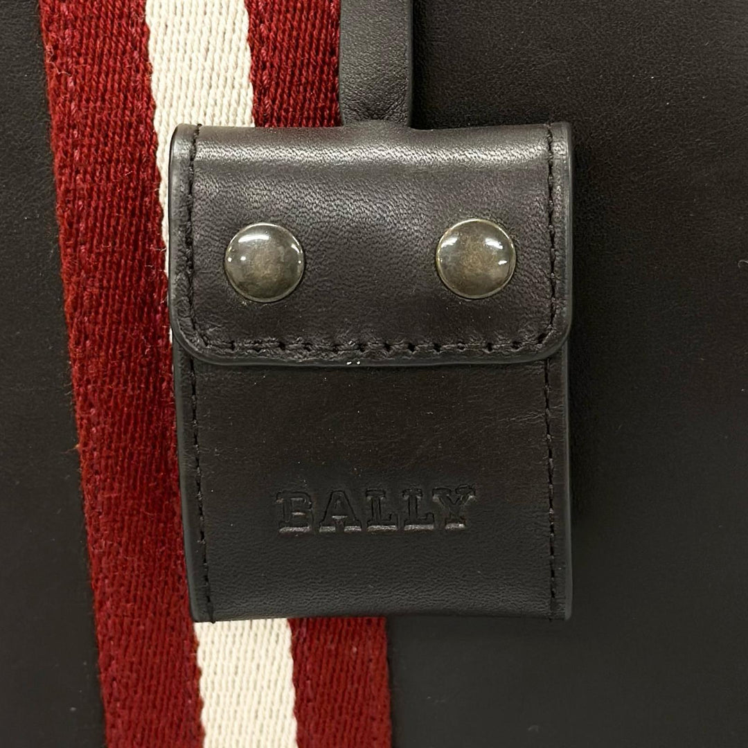 Great BALLY Tote Bag TAPRUS Logo-engraved Trainspotting stripe briefcase mens