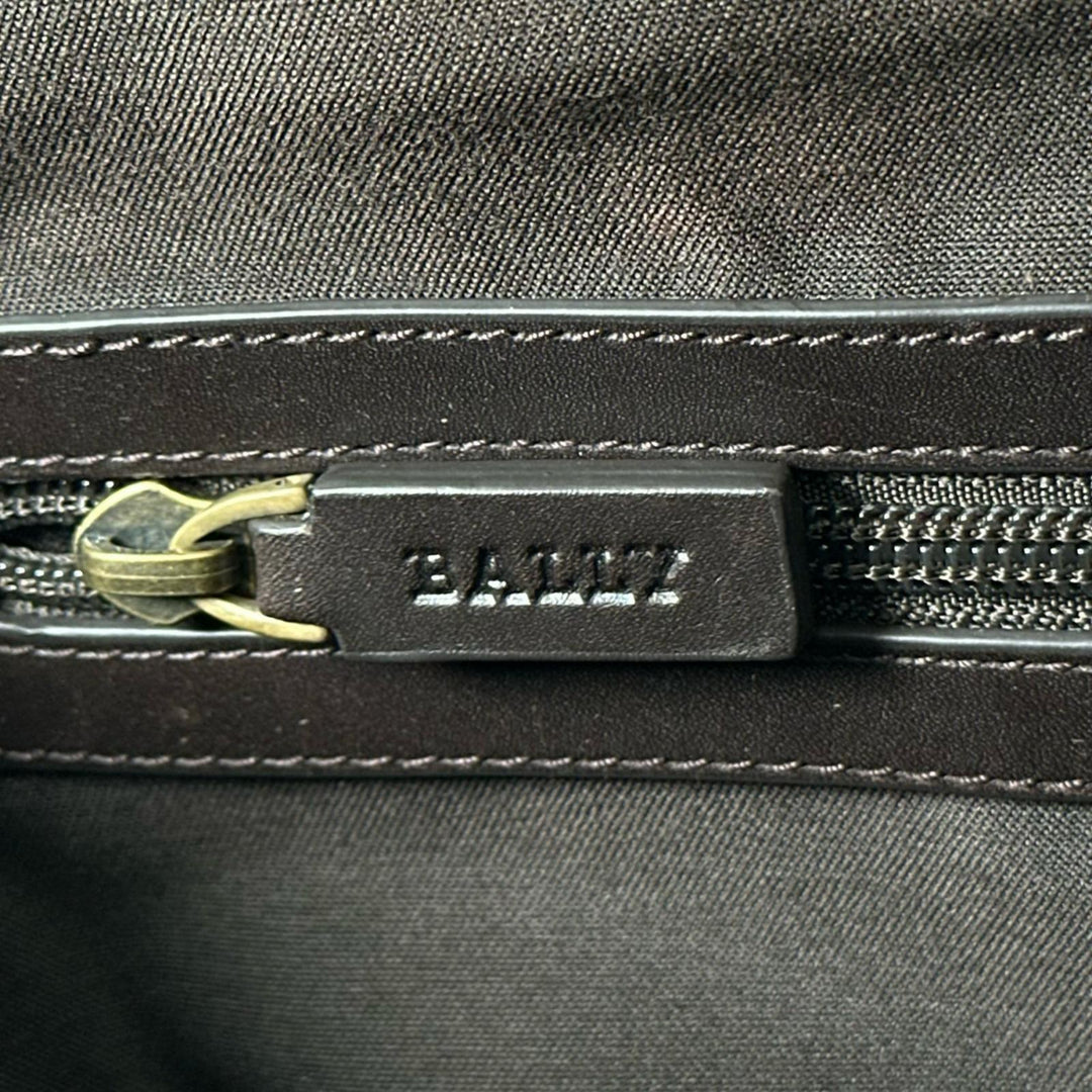 Great BALLY Tote Bag TAPRUS Logo-engraved Trainspotting stripe briefcase mens