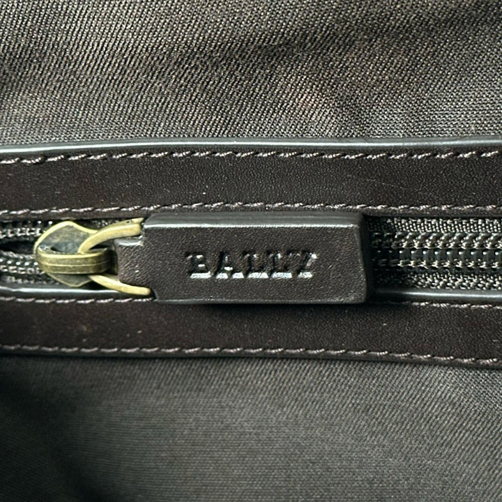 Great BALLY Tote Bag TAPRUS Logo-engraved Trainspotting stripe briefcase mens