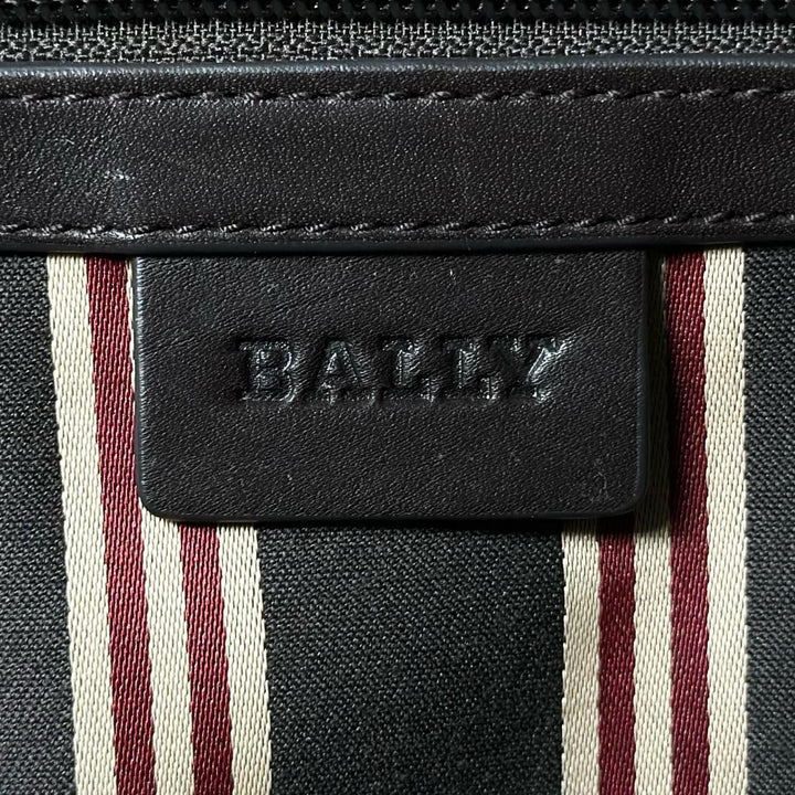 Great BALLY Tote Bag TAPRUS Logo-engraved Trainspotting stripe briefcase mens