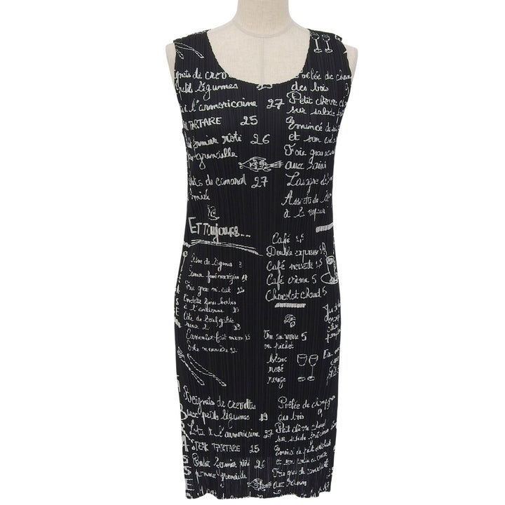 Excellent PLEATS PLEASE one piece Sleeveless black polyester Women 3 PP41-JK694