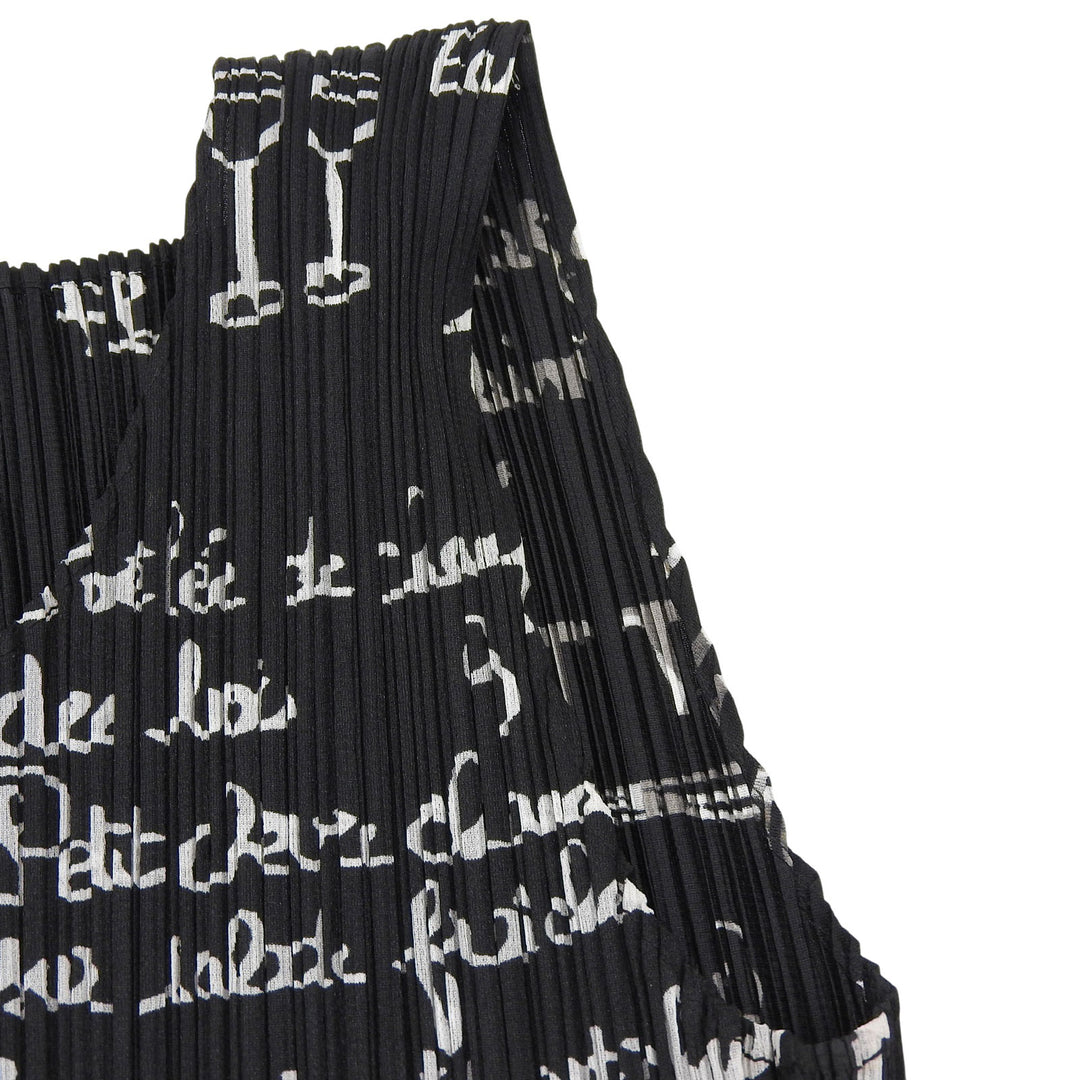 Excellent PLEATS PLEASE one piece Sleeveless black polyester Women 3 PP41-JK694