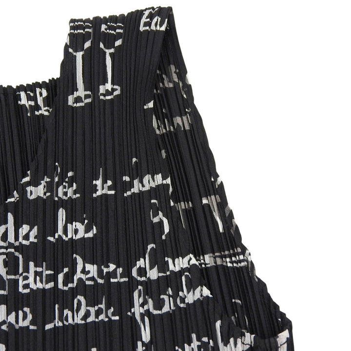 Excellent PLEATS PLEASE one piece Sleeveless black polyester Women 3 PP41-JK694
