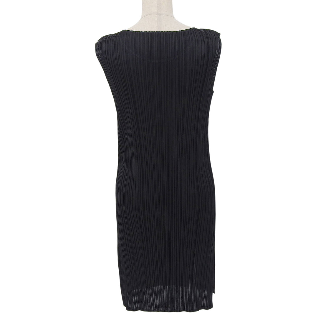 Excellent PLEATS PLEASE one piece Sleeveless black polyester Women 3 PP53-JK743