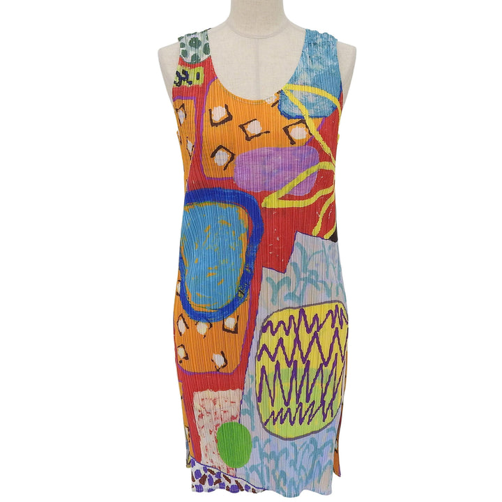 Excellent PLEATS PLEASE one piece Multi polyester Women 4 PP12-JK412