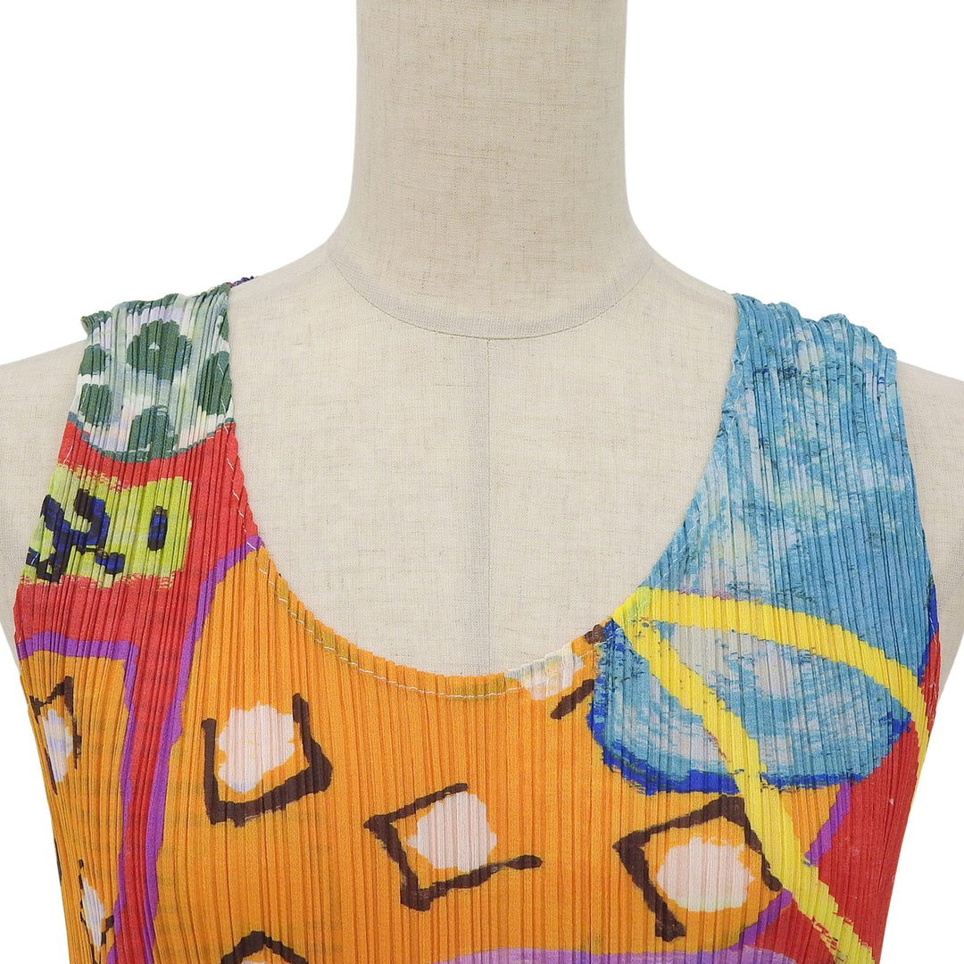 Excellent PLEATS PLEASE one piece Multi polyester Women 4 PP12-JK412
