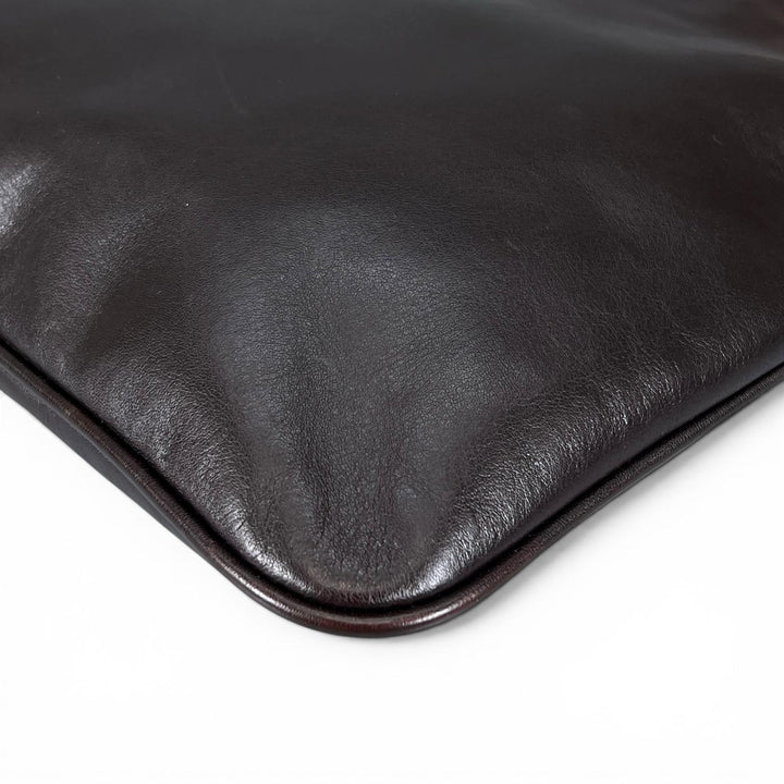 Great BALLY Shoulder Bag TAISTINO Trainspotting Dark brown Calf leather mens