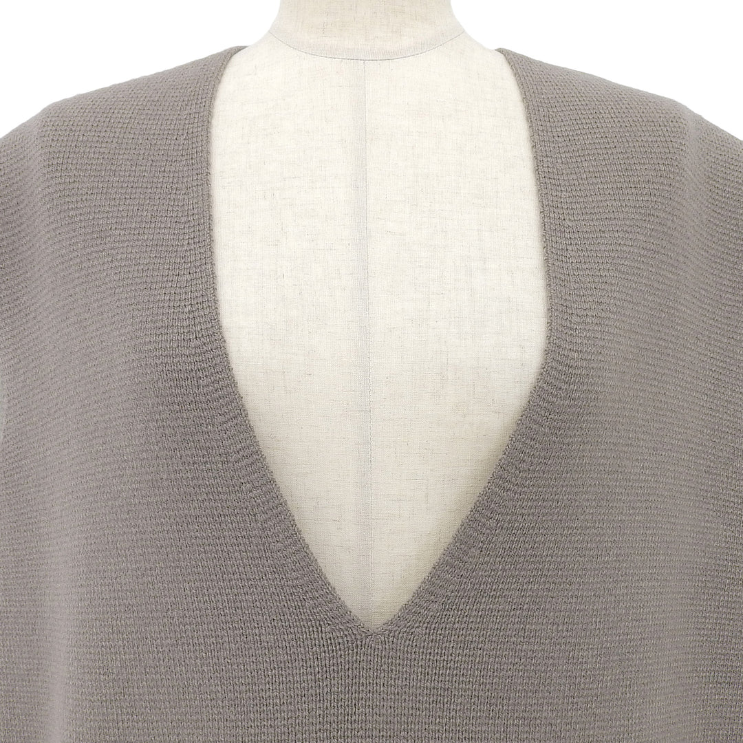 Excellent DRAWER Best V-neck knit Gurege wool Women 6518-105-0497
