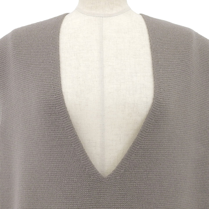 Excellent DRAWER Best V-neck knit Gurege wool Women 6518-105-0497