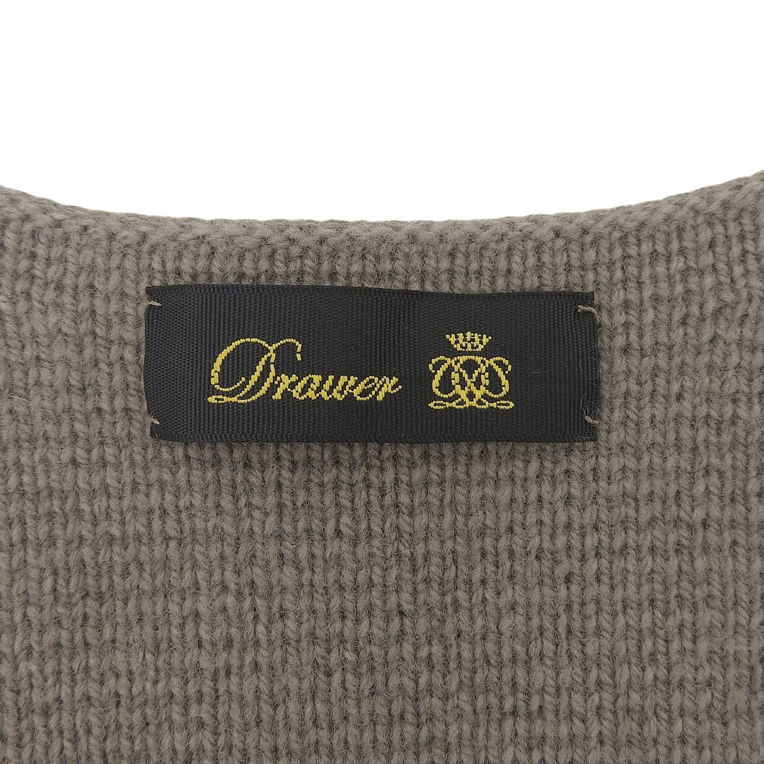Excellent DRAWER Best V-neck knit Gurege wool Women 6518-105-0497