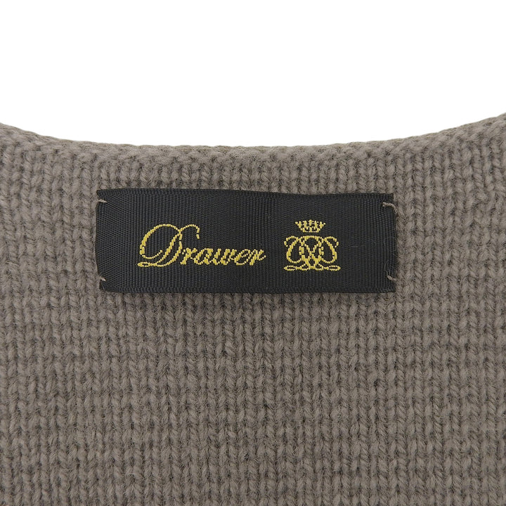 Excellent DRAWER Best V-neck knit Gurege wool Women 6518-105-0497