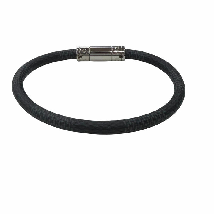 Great LOUIS VUITTON bracelet Damier Graphite Bracelet Keep It Bangle M6609E