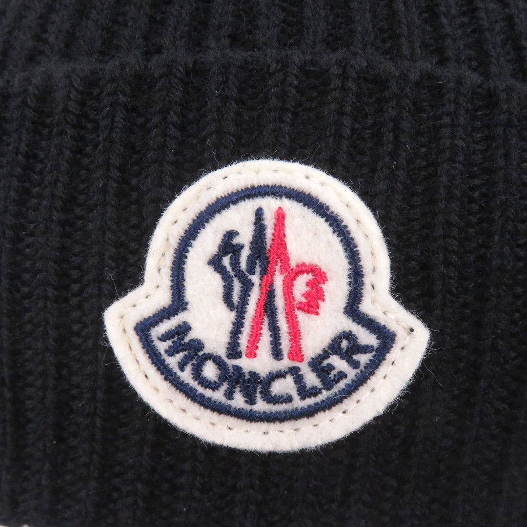 Excellent MONCLER Knit cap BERRETTO TRICOT Logo patch knit hat beanie
