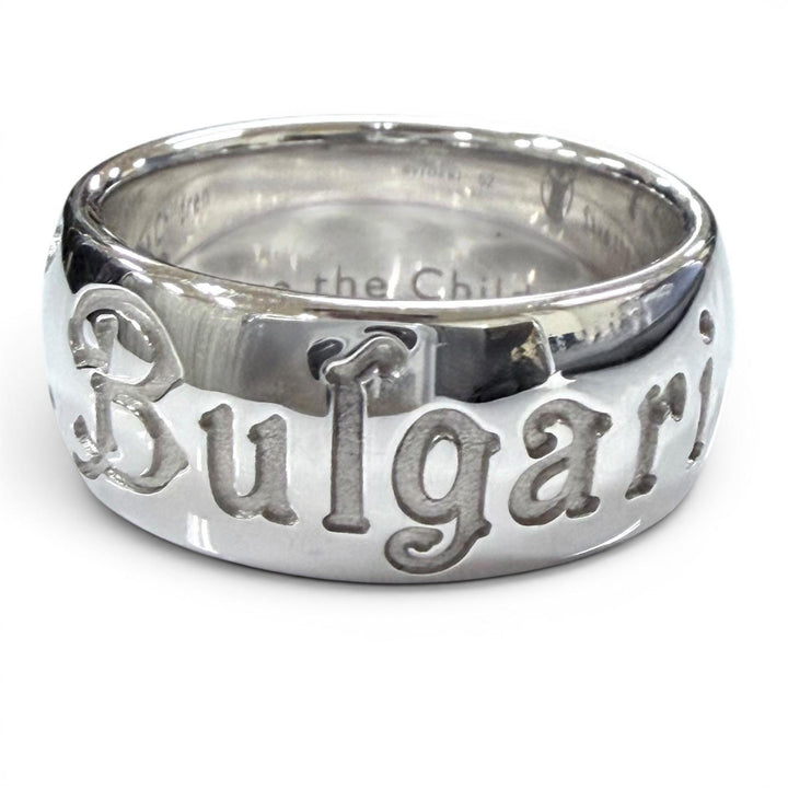 Excellent BVLGARI Ring Save the Children Ring Silver 925 Women 52