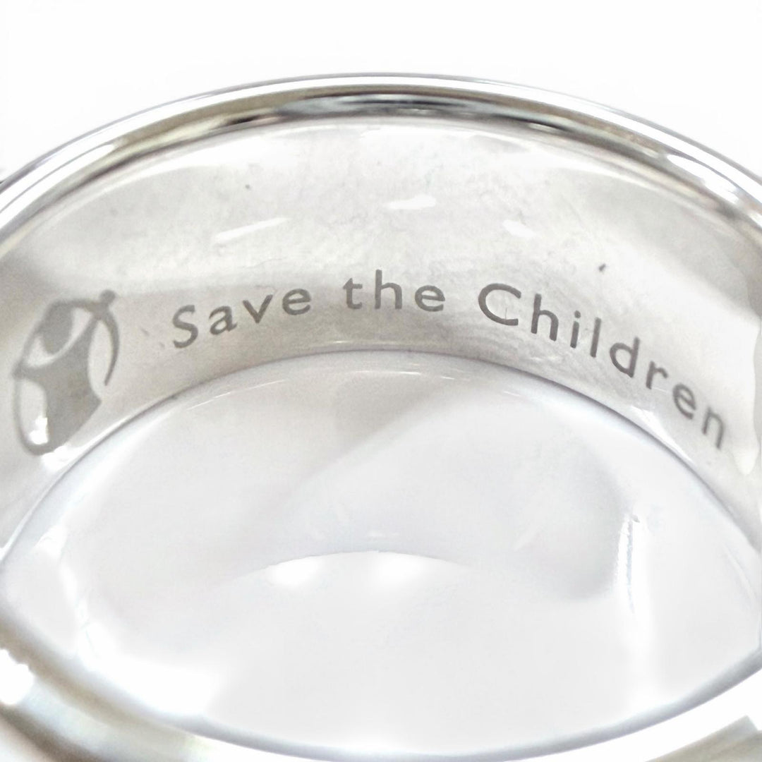 Excellent BVLGARI Ring Save the Children Ring Silver 925 Women 52