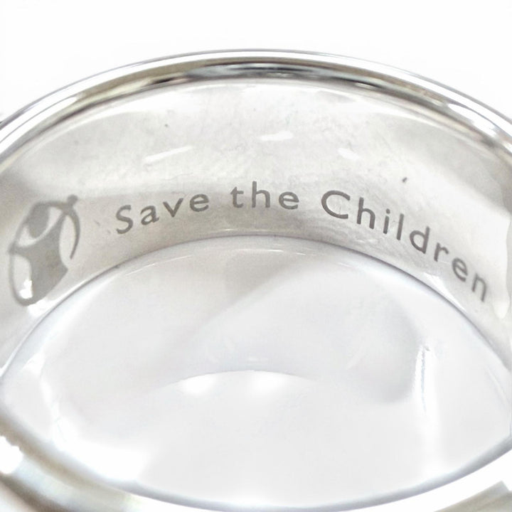 Excellent BVLGARI Ring Save the Children Ring Silver 925 Women 52