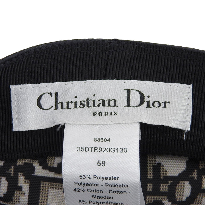 Excellent Christian Dior Casquette Oblique lining black Women 35DTR920G130
