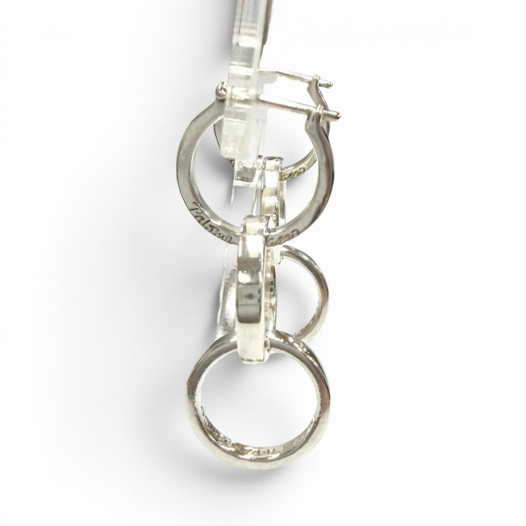 Excellent TIFFANY&Co. Pierce 1982 Parma Picasso Triple Hoop Interlocking 925