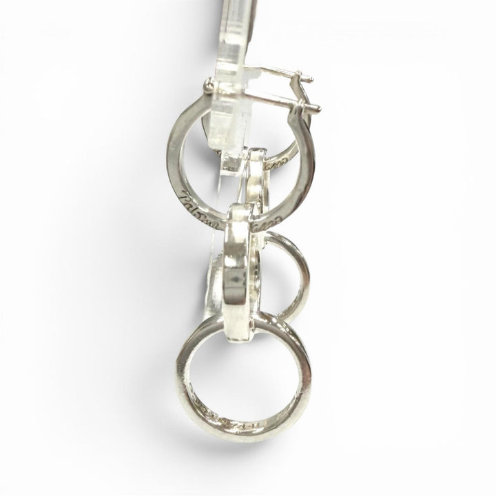 Excellent TIFFANY&Co. Pierce 1982 Parma Picasso Triple Hoop Interlocking 925