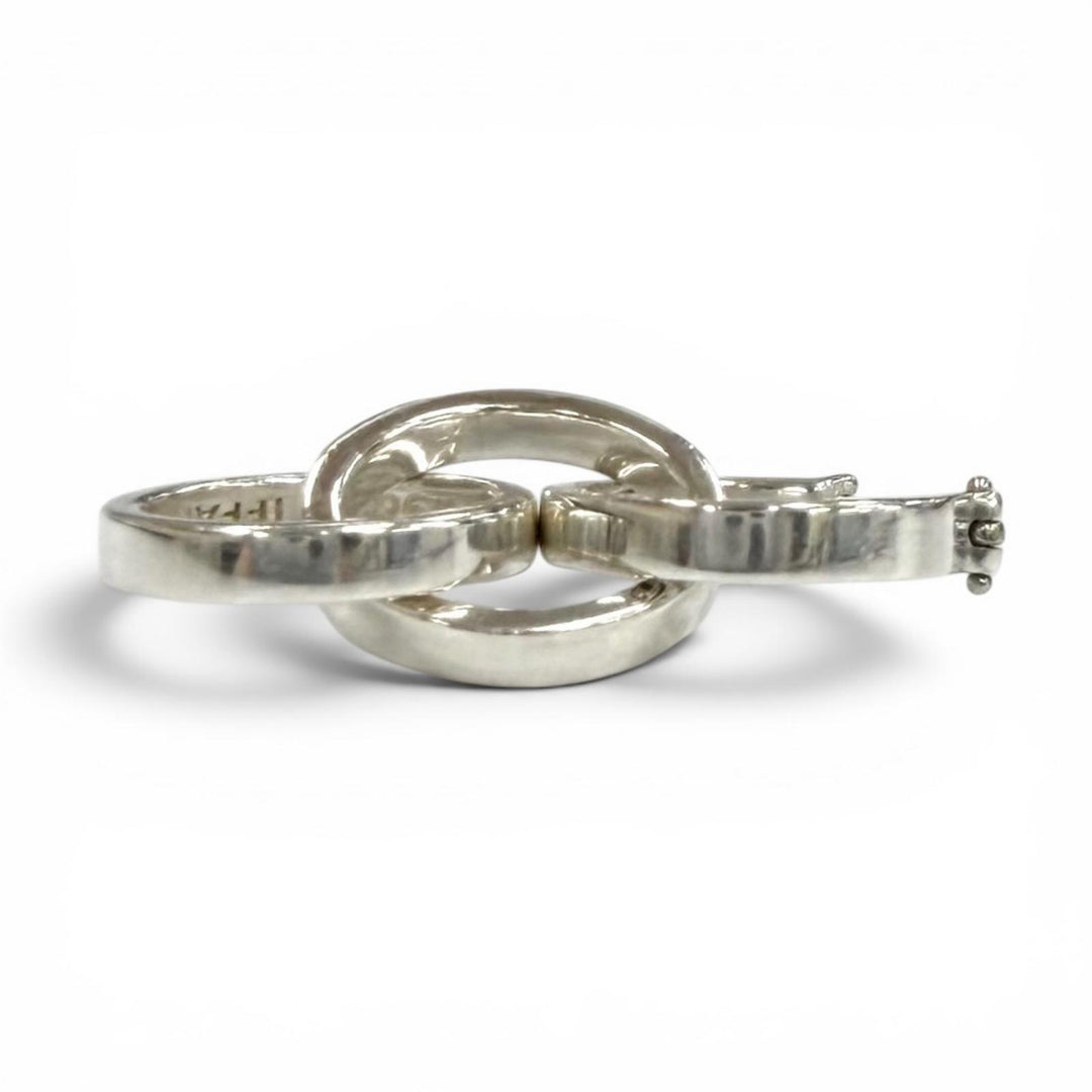 Excellent TIFFANY&Co. Pierce 1982 Parma Picasso Triple Hoop Interlocking 925