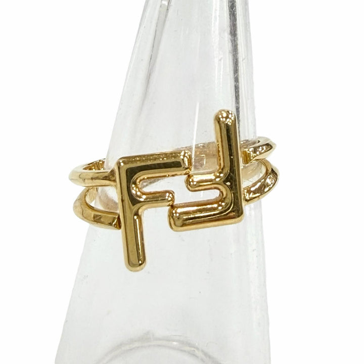 Great FENDI Ring FF Ring gold Women M