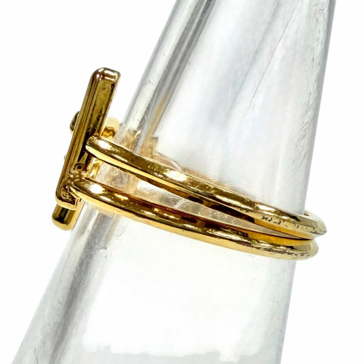 Great FENDI Ring FF Ring gold Women M
