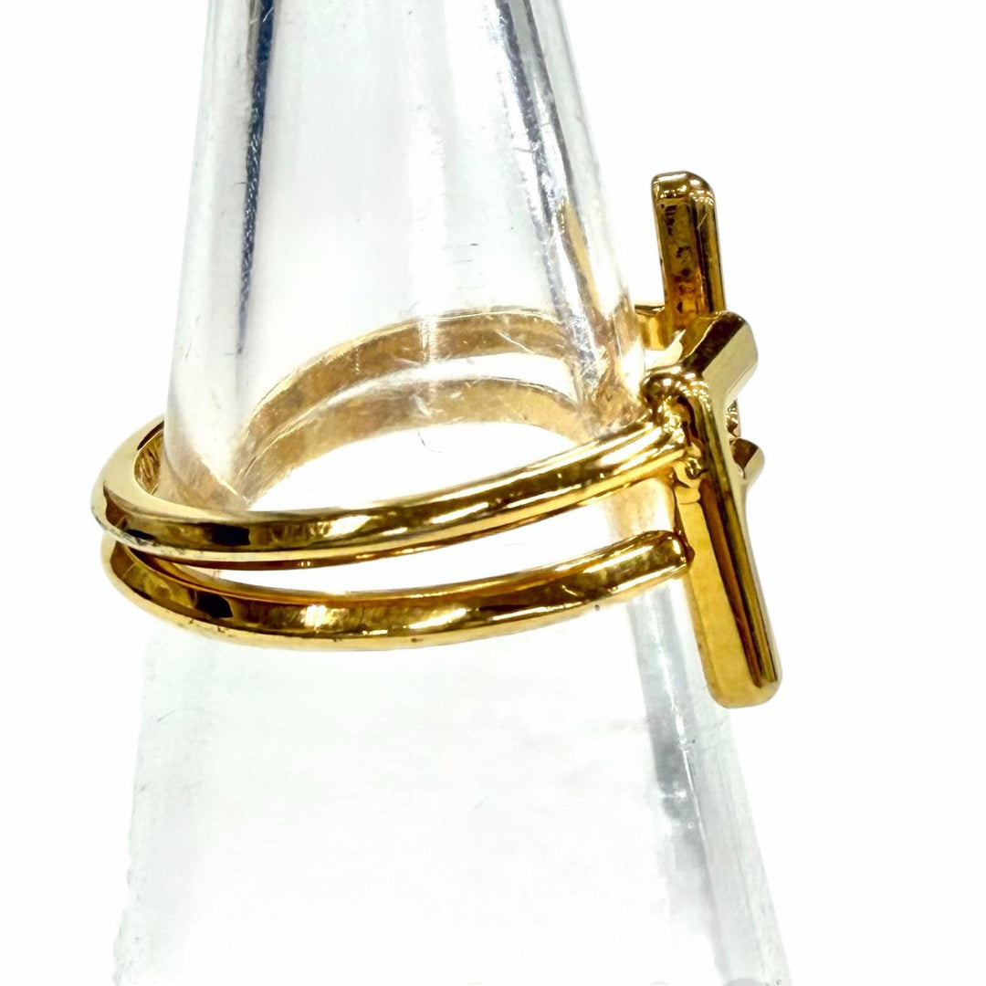 Great FENDI Ring FF Ring gold Women M