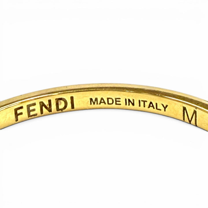 Great FENDI Ring FF Ring gold Women M
