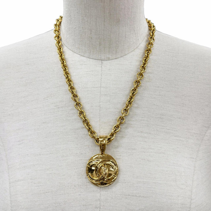 Excellent CHANEL Necklace 1994 gold Women 94P