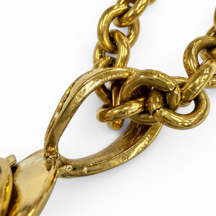 Excellent CHANEL Necklace 1994 gold Women 94P